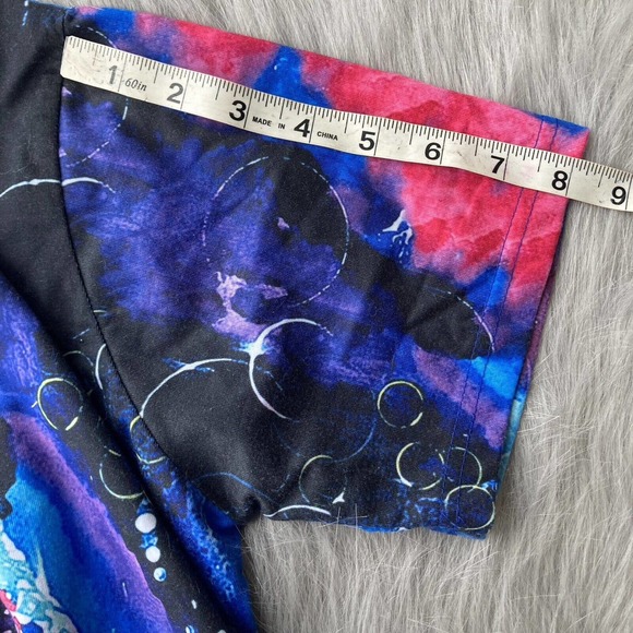 Michael Jackson Abstract Portrait Watercolor Drawing Graphic Black Tee Size Med - Picture 8 of 8